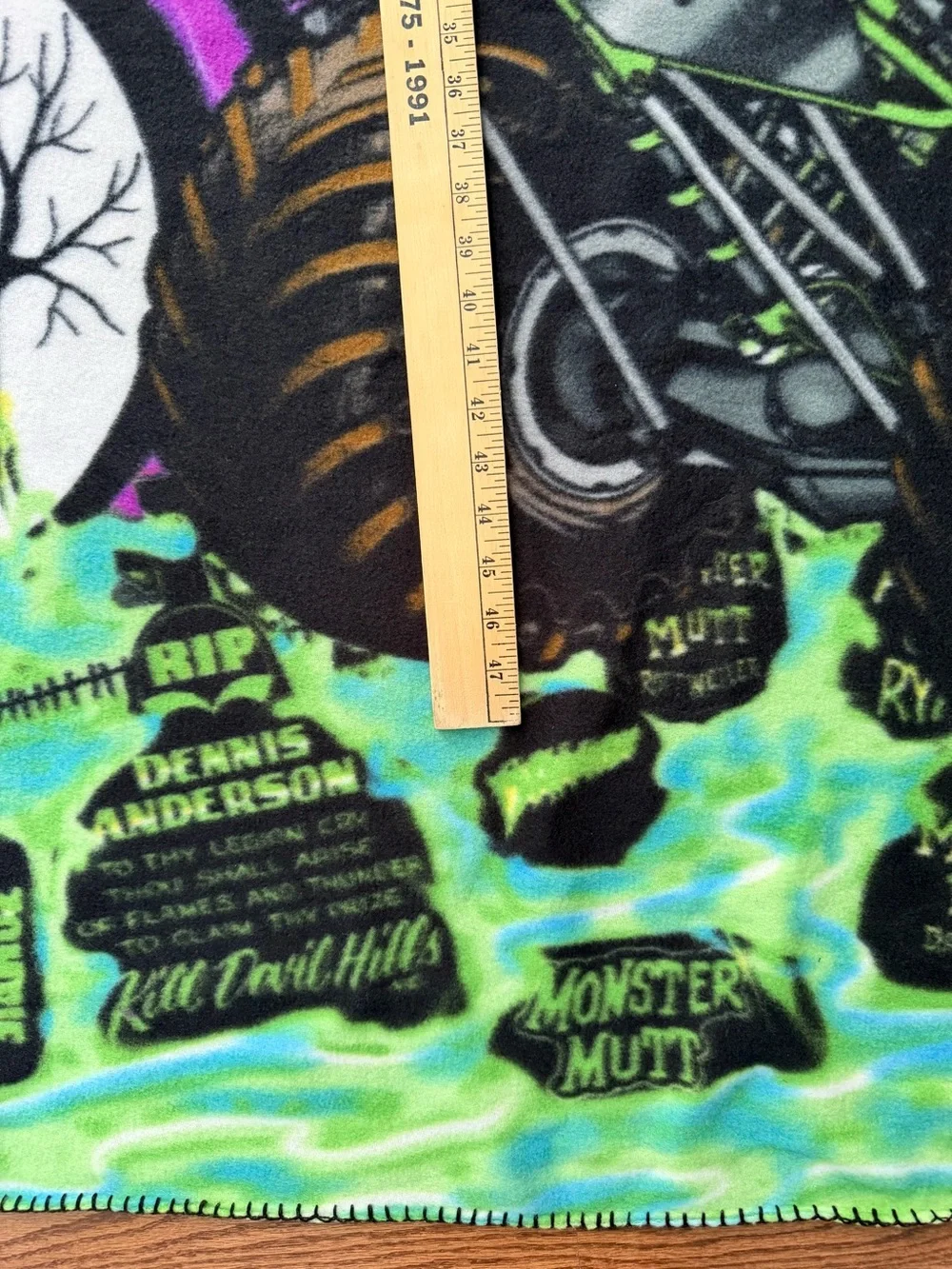 2006 Monster  Jam Grave Digger  Multicolor Monster Truck  Fleece Blanket